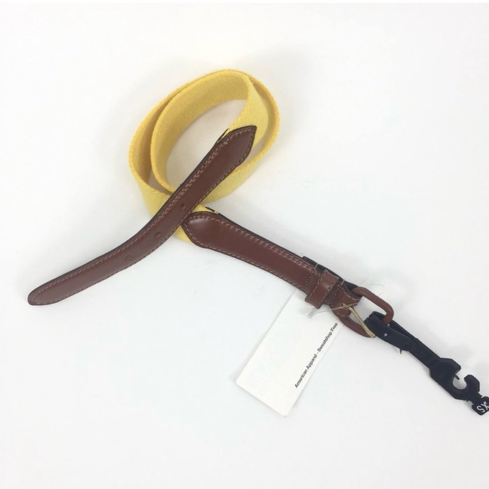 American Apparel Stylish Yellow and Brown belt siz xxs